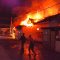Kondisi rumah dinas puskesmas selatan yang terbakar.