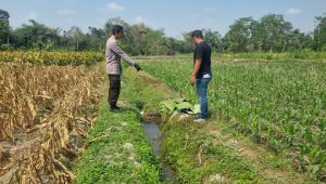 Polisi saat berada di lokasi kejadian.